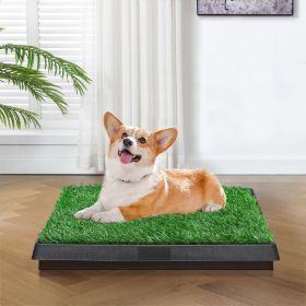 Indoor/Outdoor Pet Loo, Dog Litter Box, Portable Dog Litter Box with Tray Outdoor, Puppy Potty Training for Patio, Balcony, Porch Indoor/Outdoor Pet Loo, Dog Litter Box, Portable Dog Litter Box with Tray Outdoor, Puppy Potty Training for Patio, Balcony, Porch